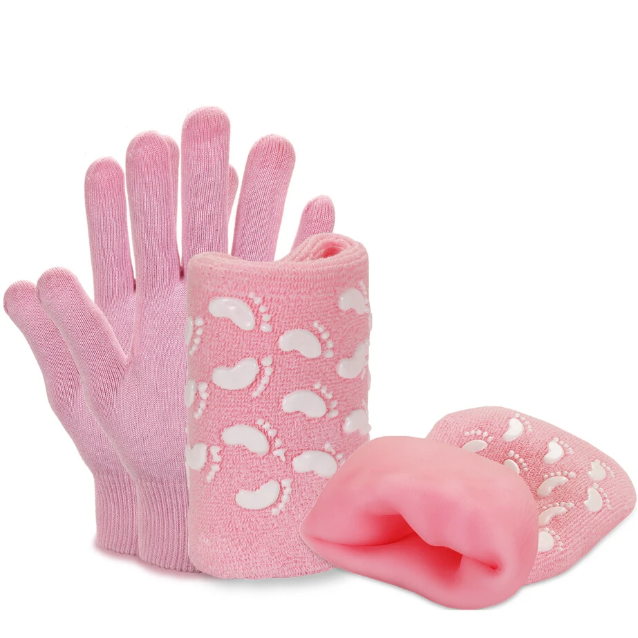 spa moisture gel silicone gloves for woman hand care
