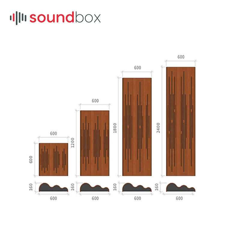 MLS 3D Diffusion WAVE 600 Studio Eco Solid Wood Sound Diffuser Acoustic Panel