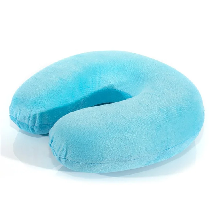 Memory Foam Neck Pillow Resting Head Neck U Shape Soft Travel Pillow For Airplane