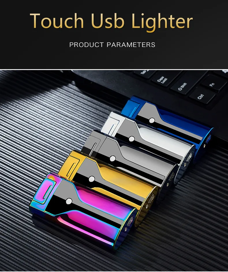 KL-041  Rechargeable   Dual   Arc   USB   Lighter   with   Custom   Logo