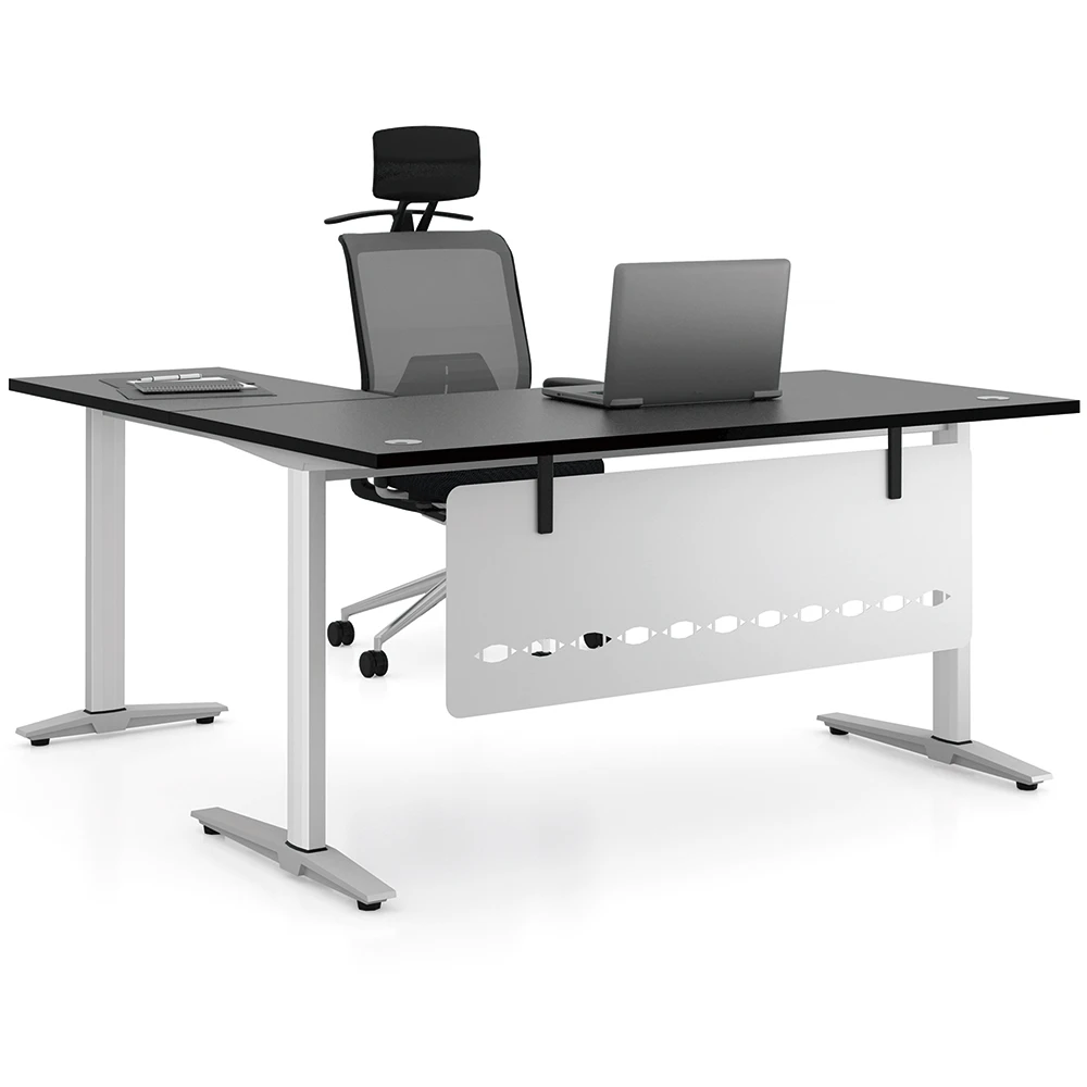 Hot sale L-shape escritorio executive desk frame office metal table legs workstation
