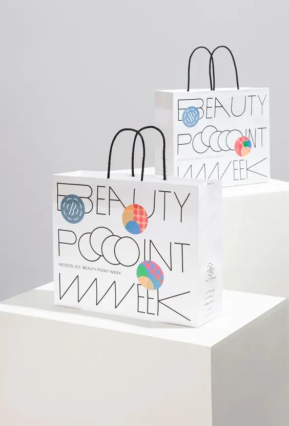 
Eco-friendly Custom Print White Kraft Paper Bag With Logo 