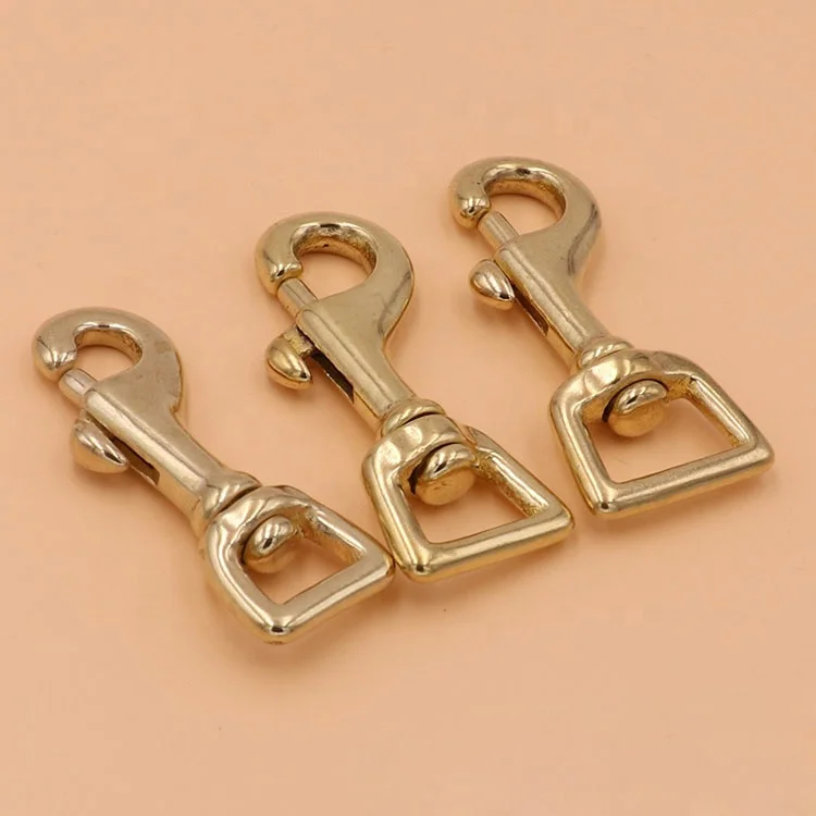 Multi use hardware accessories brass swivel snap hook brass snap hooks