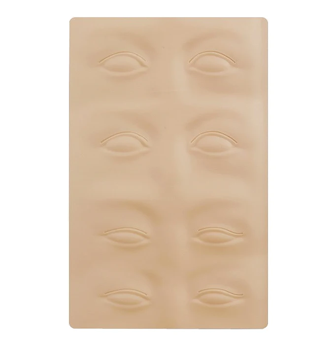 Easy Coloring Silicone Eyebrow And Eyeliner Practice Skin For Permanent Makeup Tattoo