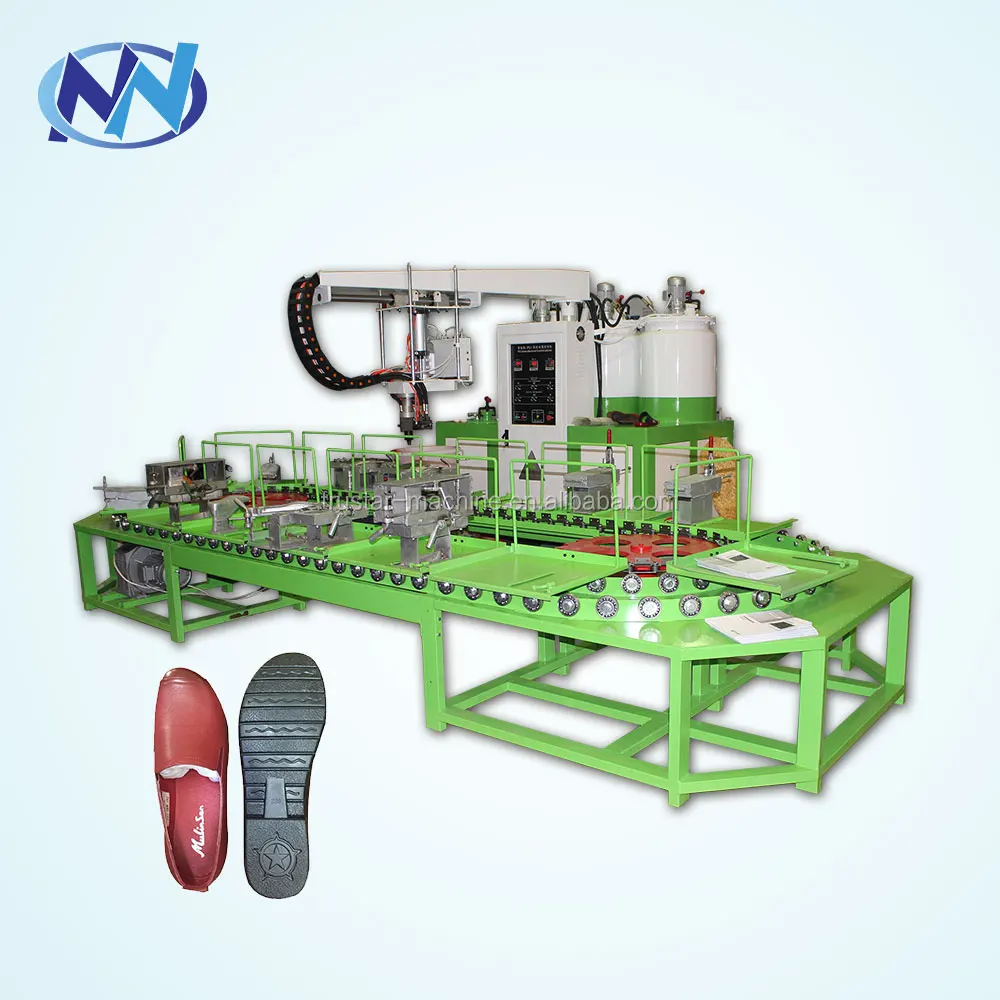 pu shoe-making(sole) pouring rubber slipper making machine