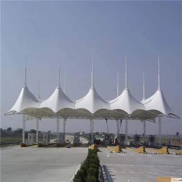 
High Quality cable membrane structure steel car canopy 