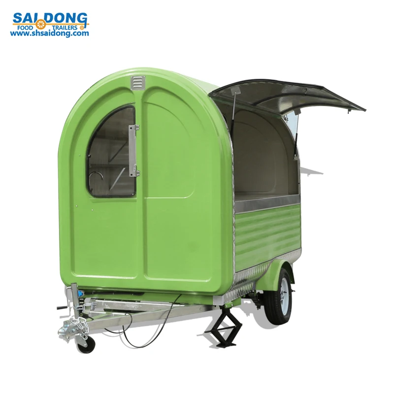 Popular design mobile food cart/food wagon/remorque food truck