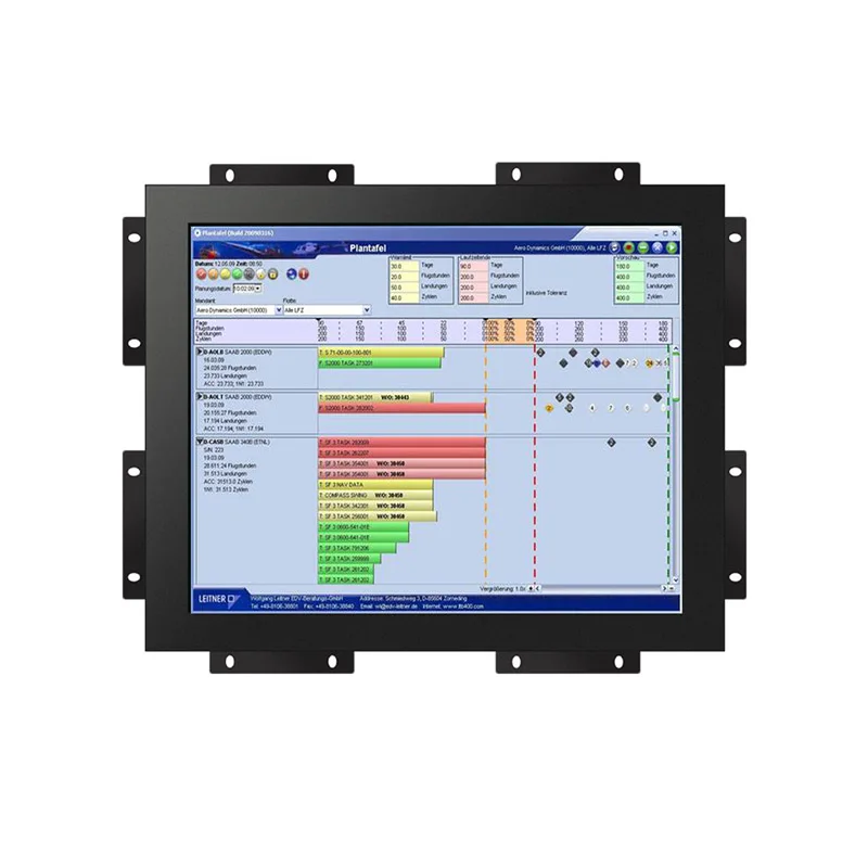 15 дюймов 800cd/m2 открытая рамка открытый ЖК-монитор с сенсорным экраном с пилой сенсорная панель