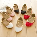 Beauty Princess Shoes Sneakers For Girls Rivets leather Dance Shoes Kids 2015 New children shoes girls