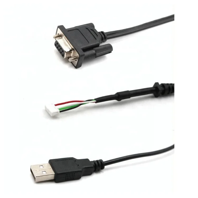 
Custom DB9 RS232 female PC cable mini 2.0 USB adapter Converter Cable 