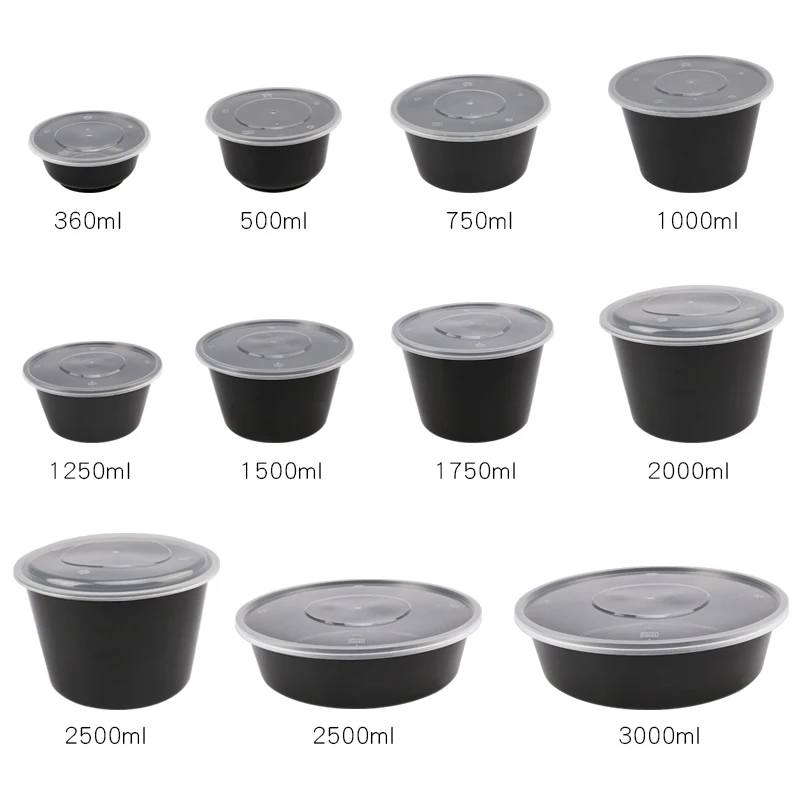 
 Пластиковая миска для супа, 2000 мл, безопасная для микроволновой печи, без БФА  