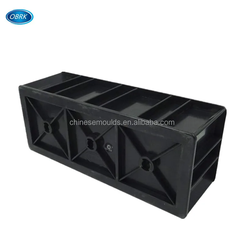 50mm cube Plastic Three Gang Cube Cement Mortar Mould