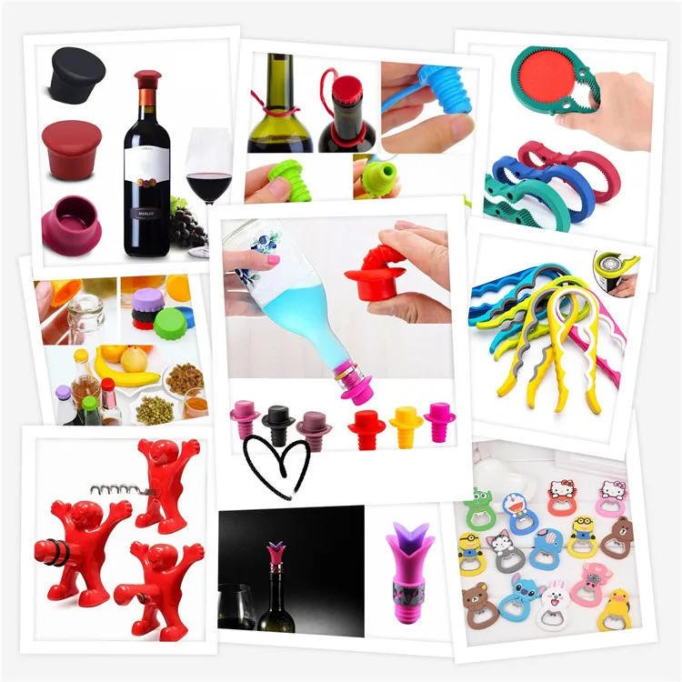 Silicone opener and cap