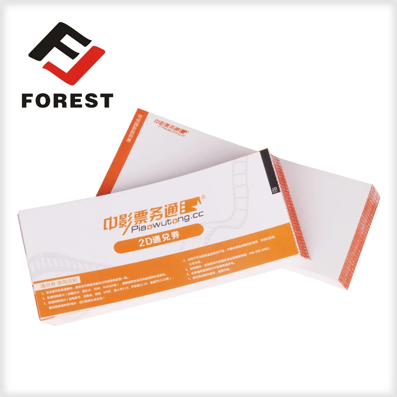 High quality thermal printing paper admission tickets,anti-counterfeit thermal event ticket