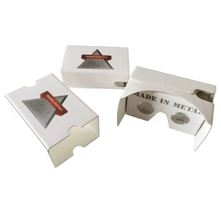 2018 custom printing google cardboard V2.0 virtual reality glasses 3d vr glasses for 3.5-6' phone, google cardboard VR glasses