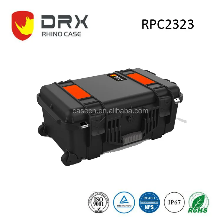 
DRX Rhino Hard Case Rolling Trolley Tool Box Instrument Enclosure 