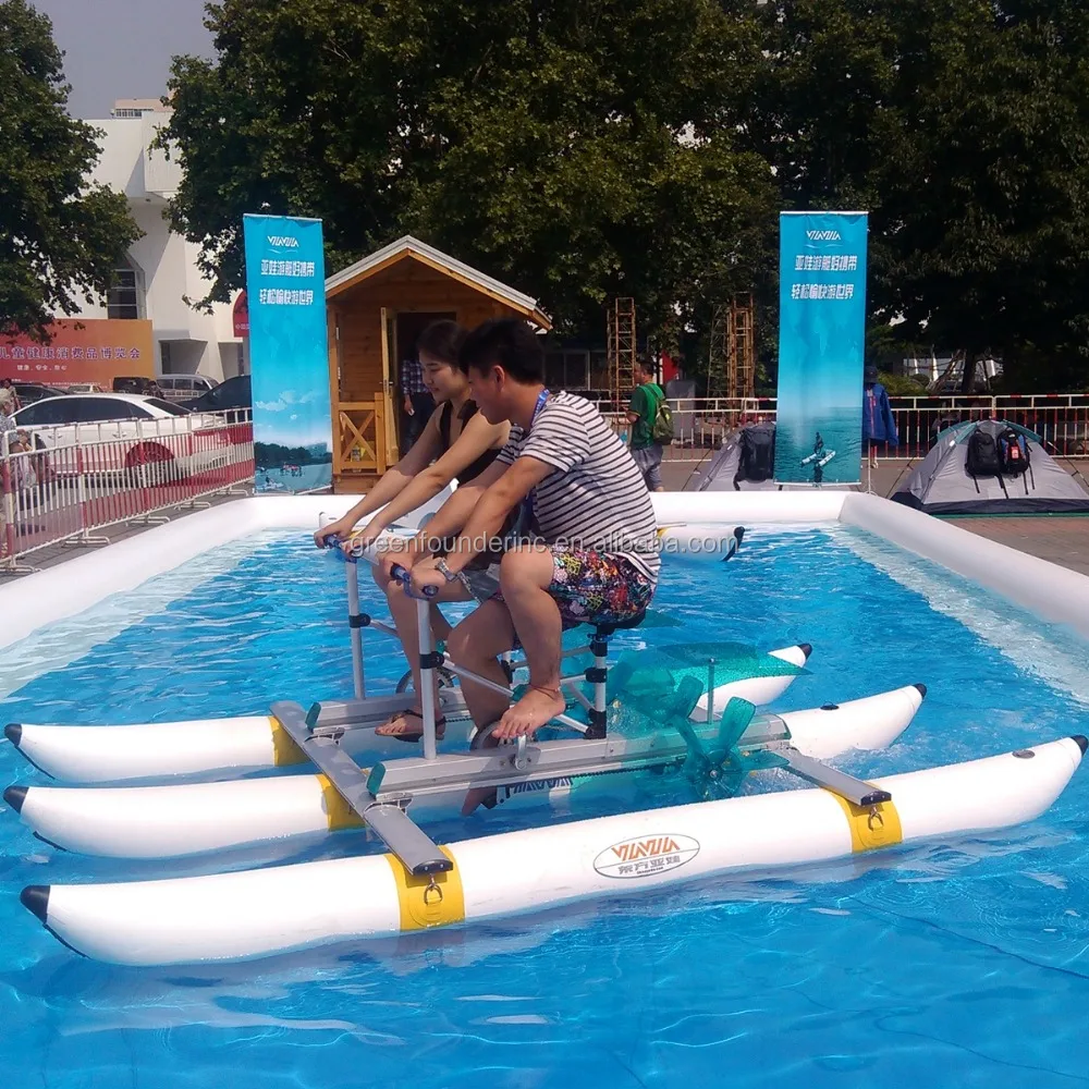 CE PVC Pontoons Aluminum Water Bike Sea Bikes for sale