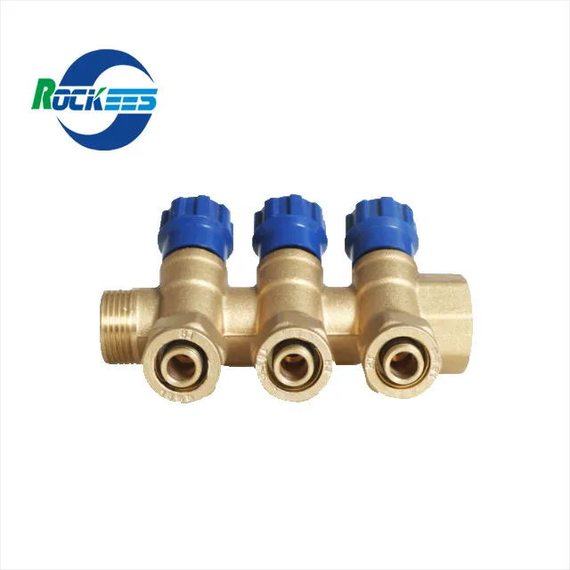 Hot Sale Brass Underfloor Heating Water Mixing Manifold