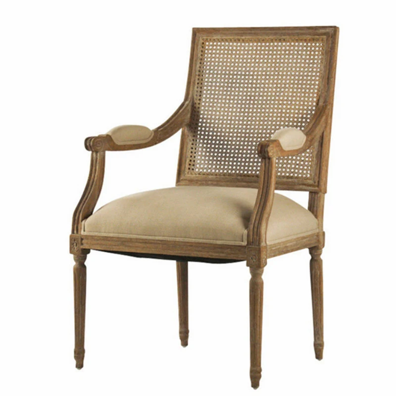 Wooden Top Grade Design Armchair Restaurant Furniture Dining Tables and Chairs for sale