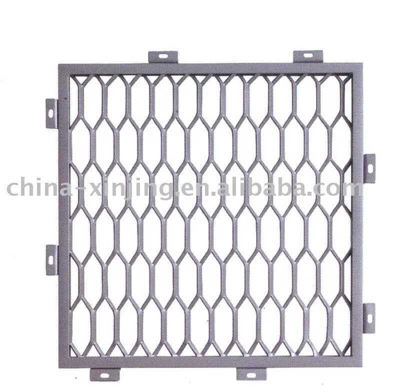 Aluminum stretched mesh ceiling