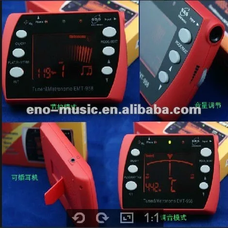 Новый цифровой тюнер для гитары «Humansound» с большим ЖК-дисплеем