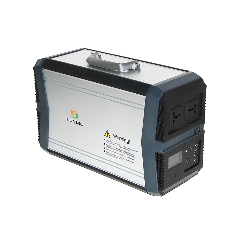 1000W Pure Sine Wave Portable 220V Battery Power Station AC and DC Outputs