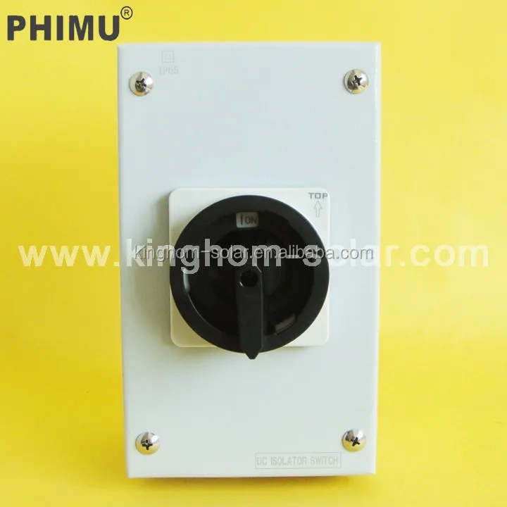 
IP66 Metal Enclosure 1200V Solar DC Isolator Switch 