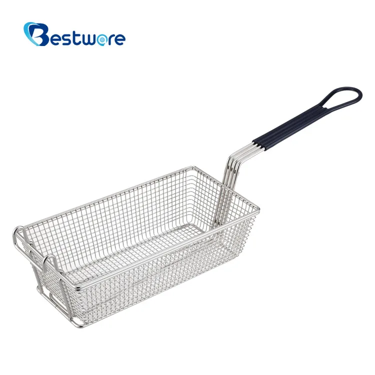 Кухонные инструменты виниловая ручка корзина для фритюрницы с проволочной сеткой