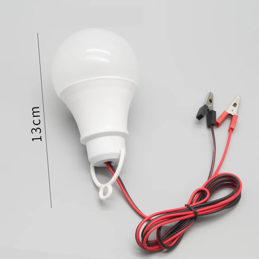Belt clip 5w led grow light 12v dc tube Camping battery LED lighting bulb