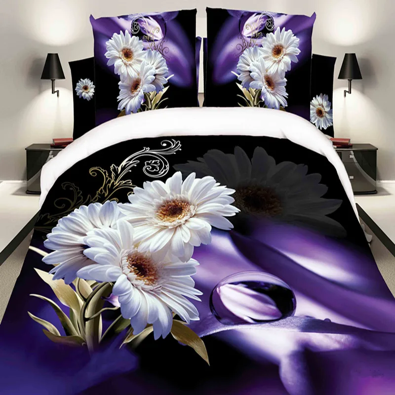 
Home Hotel Textile Supplier Professional 100% Polyester Fabric 3D Printed Hotel Comforter Cover , Bed Linen 