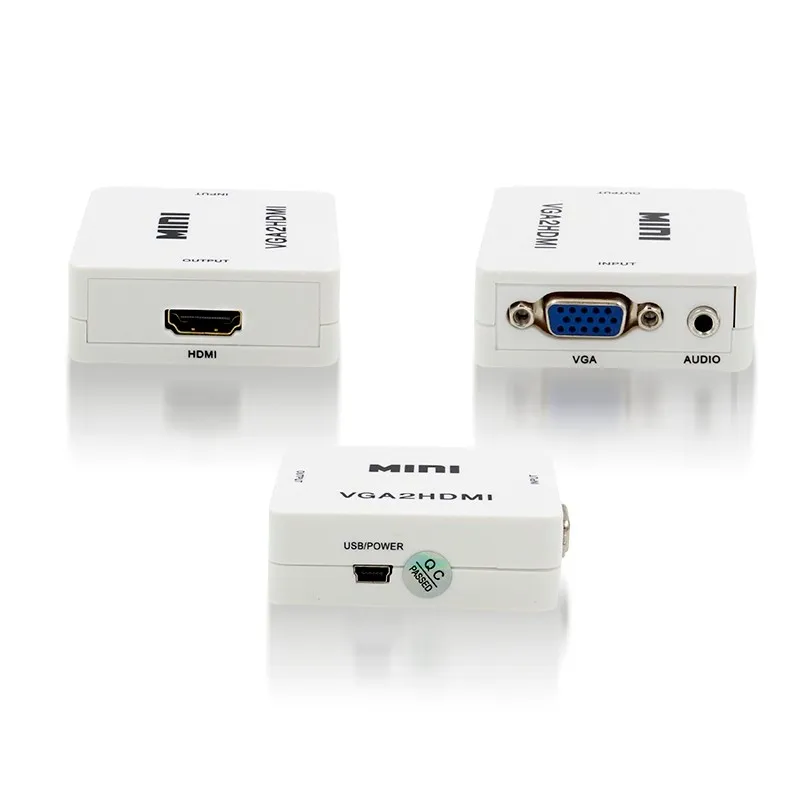 VGA to HDMI Converter 1080P with Cable VGA to HDMI Converter HD Video Audio Connector Convertor