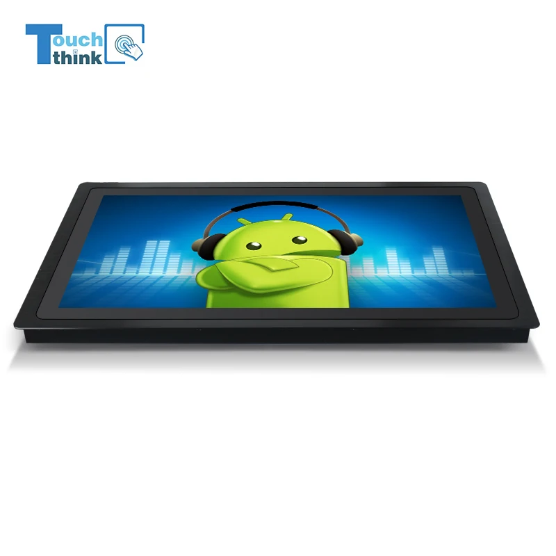21.5 inch fansless industrial touch screen panel PC with Intel J1900 wireless LAN processor