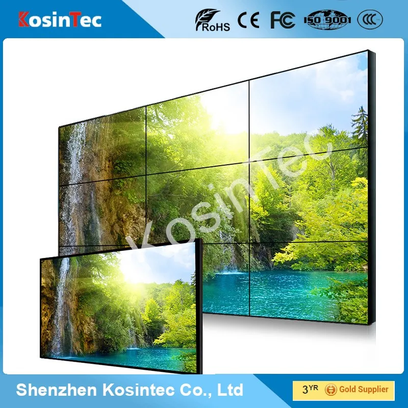did video wall Full HD 1080P exhibition lcd video wall with Ultra Narrow Bezel From 3.5 mm To 5.3 mm (US-PJ46)