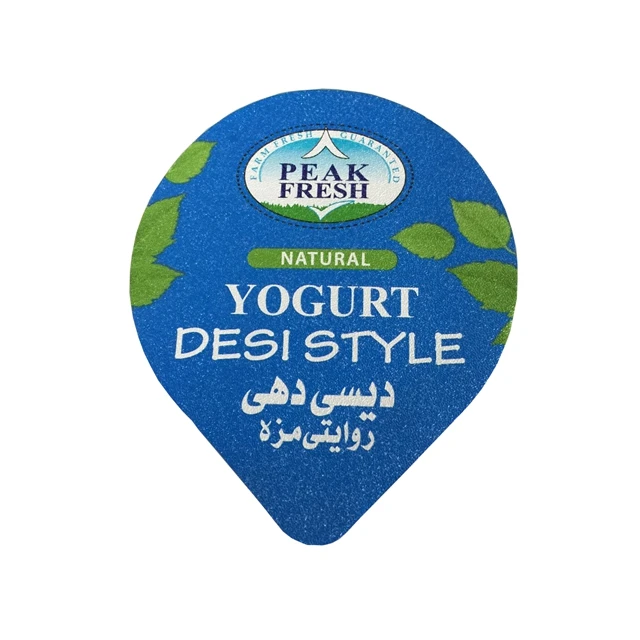 embossed easy open printed aluminum foil lid for yogurt cup