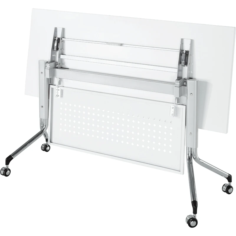 Factory Direct Sale Melamine Mental Base Table Furniture Leg Steel for Table Modern with Wheel Training Folding Desk