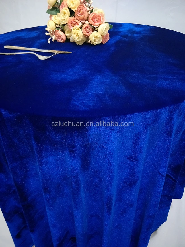 Wholesale Wedding Table Cover Red  Velvet Table Cloths Flannel Backed Tablecloth