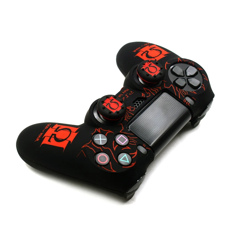 PS4 Controller Wireless Joystick Pattern Skin Cover Protective Silicone Color Case Soft Touch for Sony Playstation 4 Pro Slim