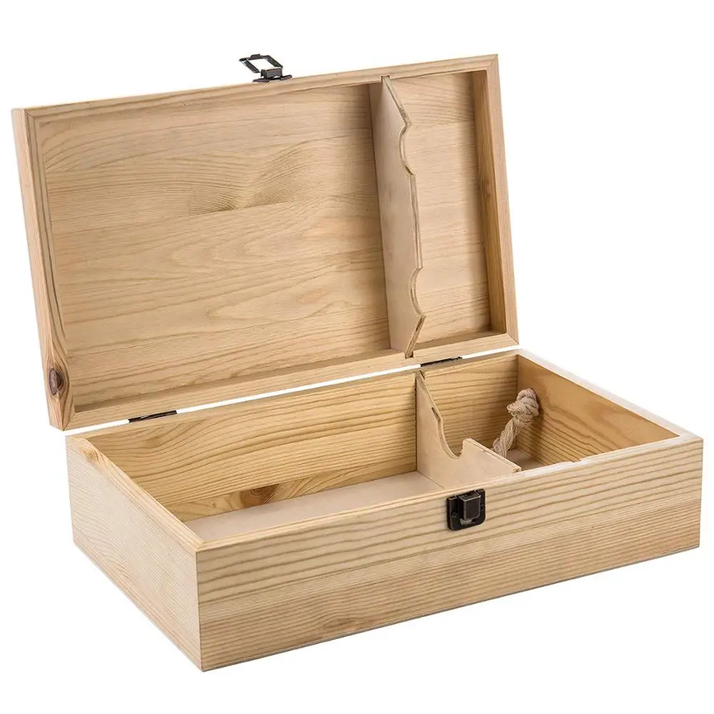 OEM wooden wine box and factory low price wine gift box