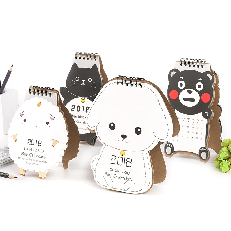 Cute kawaii mini personalized desk calendar