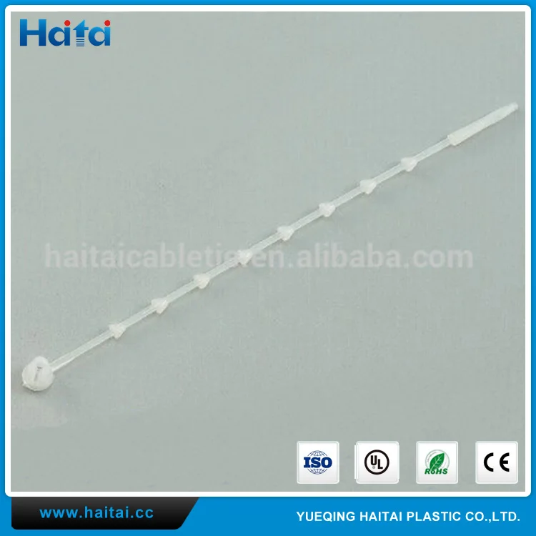 Haitai Alibaba Термостойкие Низкая Стоимость Прозрачный Пластик Нейлон 66 Кабельные Стяжки Из Бисера