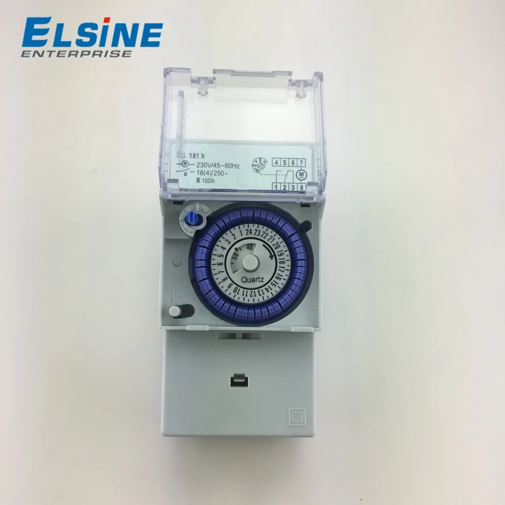 SUL161h 30 минут шум Железнодорожный дневной 24 часа механический таймер Выключатель с часовым механизмом