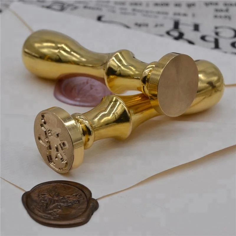 vintage your logo customized brass sealing wax stamp wax seals