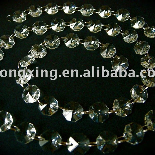 hot sale clear acrylic crystal bead garland for wedding decoration