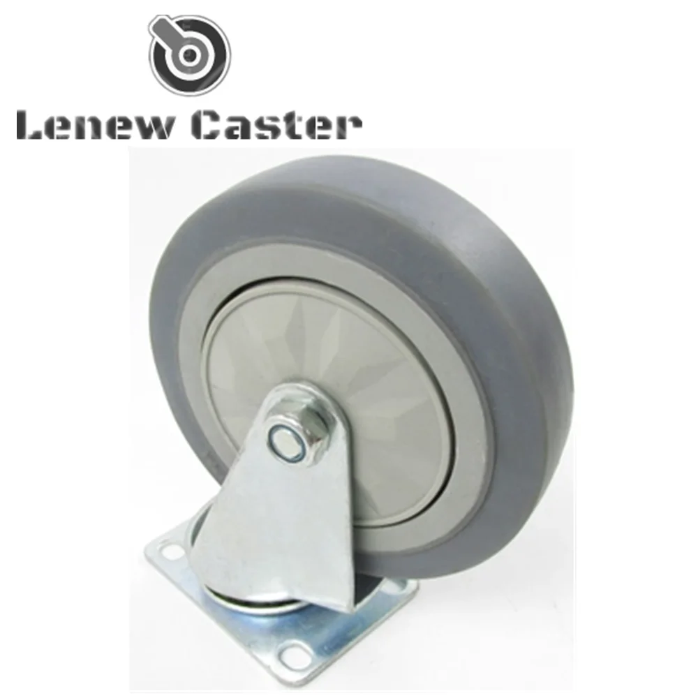 Caster wheel for airport trolley