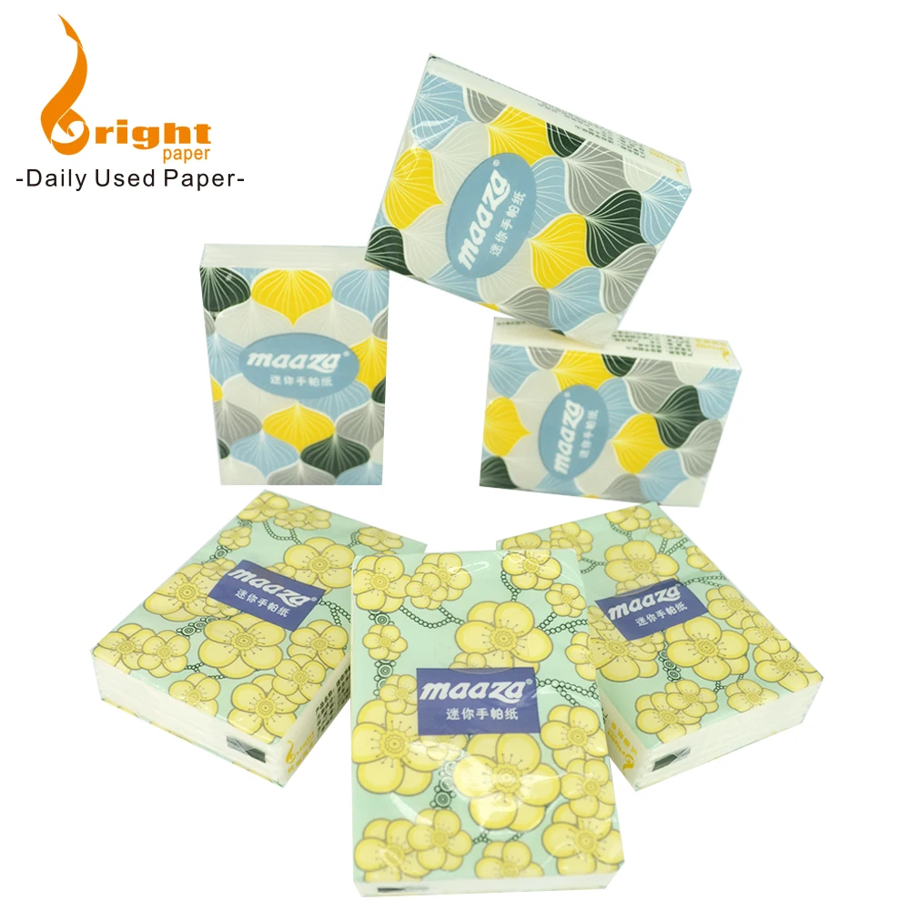 Promotion 3ply 5 Sheets Mini Pocket Facial