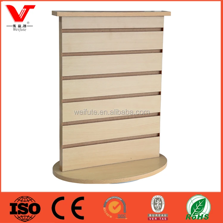 Rotating Wooden Countertop Key Chain Display / countertop jewelry display rack