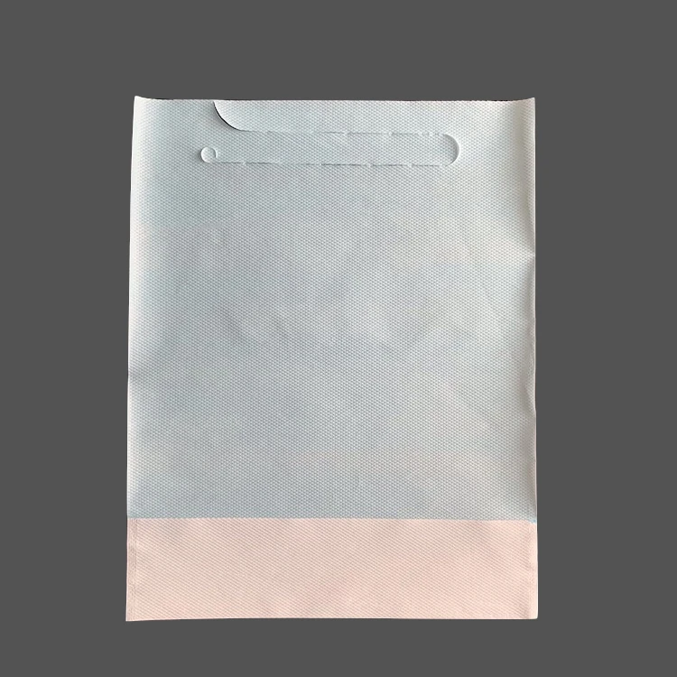 
custom wholesale disposable printed adult bibs with paper and waterproof film 