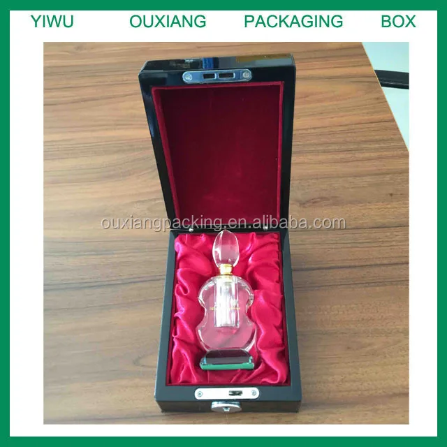 piano black lacquer finish top grade dubai luxury perfume box packaging ,perfume bottle packaging box
