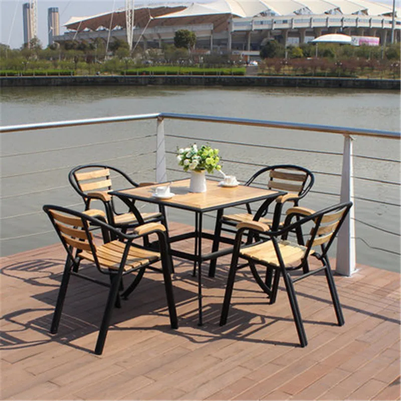Best quality outdoor patio plastic garden chair garden chair set garden seat chair table sunshade umbrella set coffee leisure