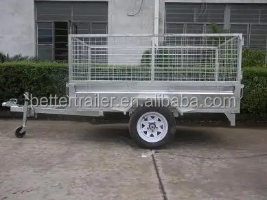 aluminum ramp Australian standard single cage trailer